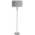 Maggie Candlestick LED Floor Lamp - Silver, Velvet