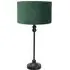 Maggie Candlestick LED Table Lamp - Black, Velvet