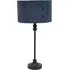 Maggie Candlestick LED Table Lamp - Black, Velvet