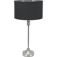 Maggie Candlestick LED Table Lamp - Chrome, Metal