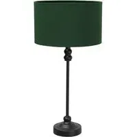 Maggie Candlestick LED Table Lamp - Forest Green, Metal