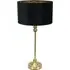 Maggie Candlestick LED Table Lamp - Gold, Black Velvet