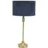 Maggie Candlestick LED Table Lamp - Gold, Velvet