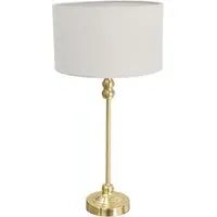Maggie Candlestick LED Table Lamp - Grey, Gold