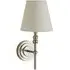 Maggie Candlestick LED Wall Light - Silver, Linen