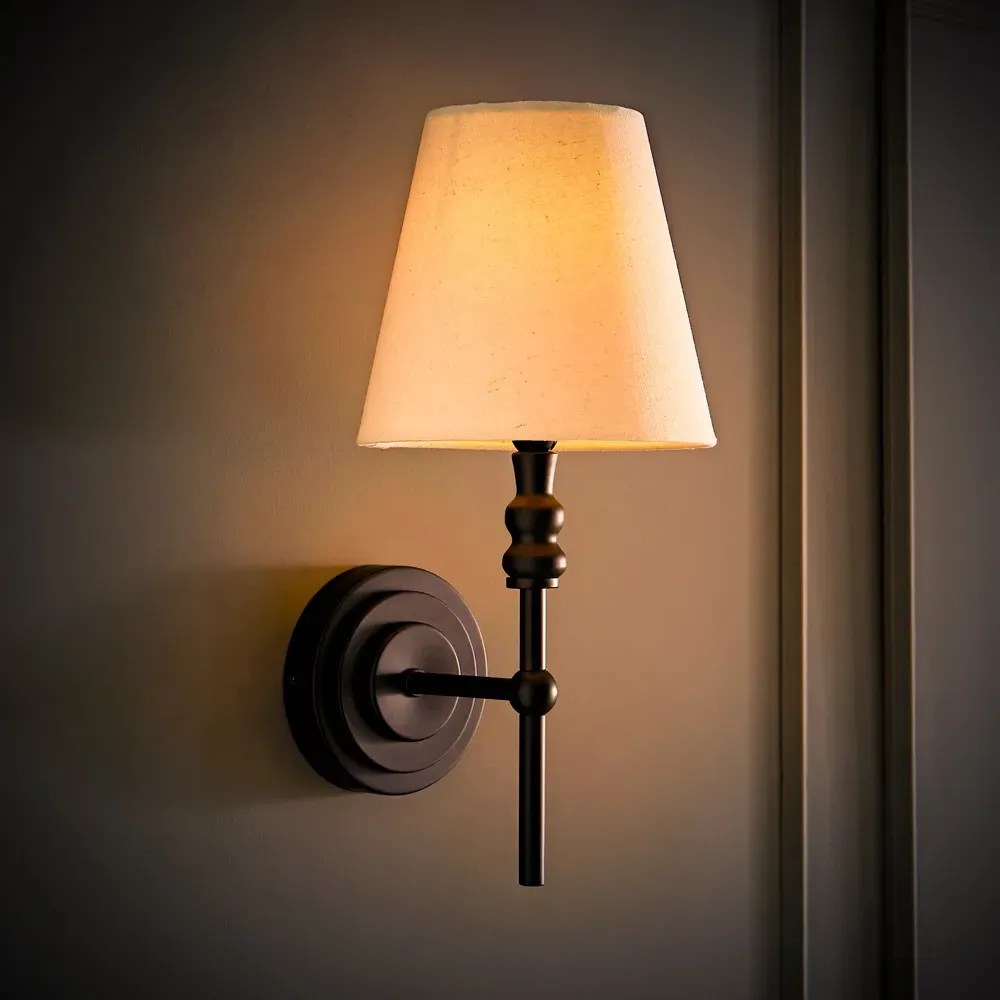 Maggie Candlestick Wall Lights 2 Pack - Black