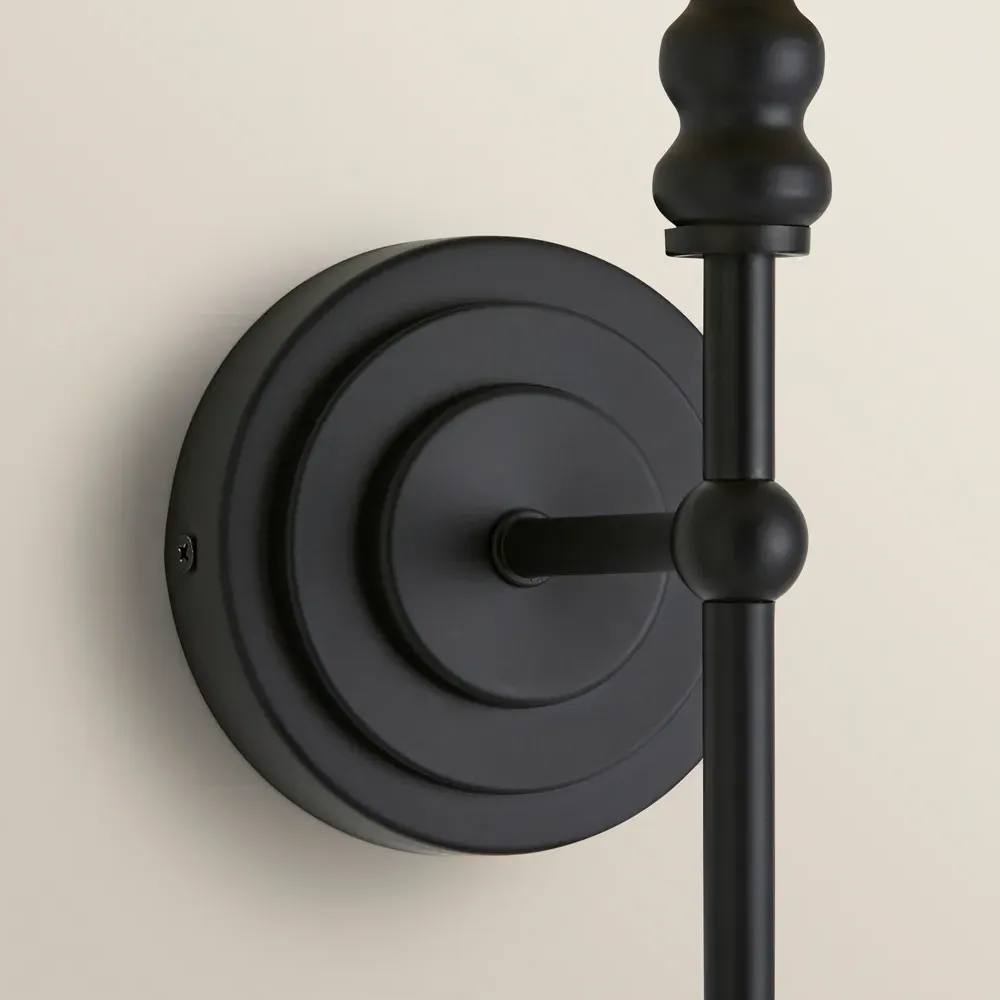 Maggie Candlestick Wall Lights 2 Pack - Black