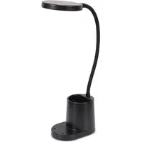 Marco Dimmable LED Table Lamp with Pen Pot - Black