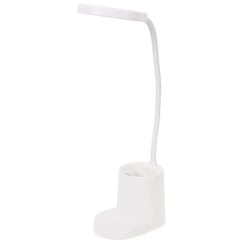 Marco Dimmable LED Table Lamp with Pen Pot - White