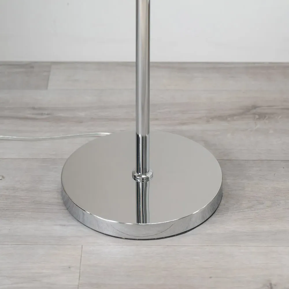 Marissa Drum Shade LED Floor Lamp - Black, Fabric