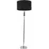 Marissa Drum Shade LED Floor Lamp - Black, Fabric