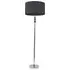 Marissa Reni LED Floor Lamp with Chrome Ball - Charcoal Grey