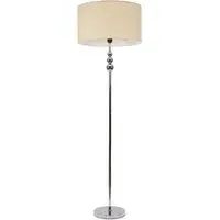 Marissa Reni LED Floor Lamp with Chrome Ball - Natural
