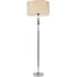 Marissa Reni LED Floor Lamp with Chrome Ball - Natural