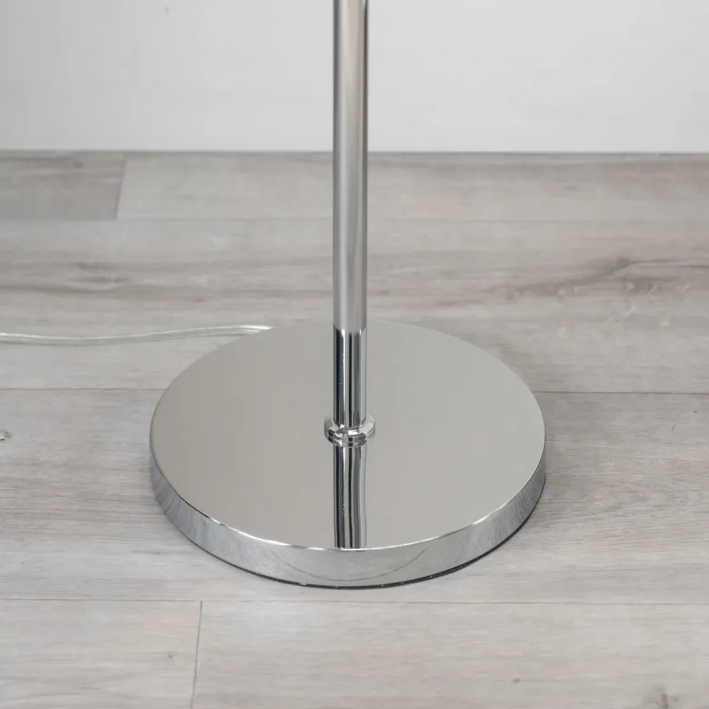 Marissa Reni LED Floor Lamp with Chrome Ball - Navy Blue