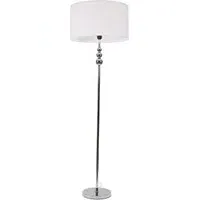 Marissa Reni LED Floor Lamp with Chrome Ball - White
