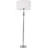 Marissa Reni LED Floor Lamp with Chrome Ball - White