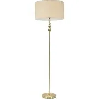 Marissa Reni LED Floor Lamp with Gold Ball - Natural
