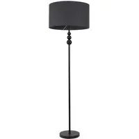 Marissa Stacked Ball Floor Lamp - Black, Charcoal Grey