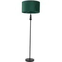 Marissa Stacked Ball Floor Lamp - Black, Velvet