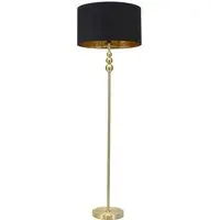 Marissa Stacked Ball Floor Lamp - Gold, Black
