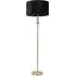 Marissa Stacked Ball Floor Lamp - Gold, Black Velvet