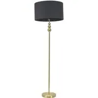 Marissa Stacked Ball Floor Lamp - Gold, Charcoal Grey