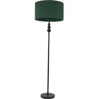 Marissa Stacked Ball Floor Lamp - Green, Fabric