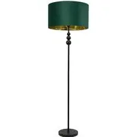 Marissa Stacked Ball Floor Lamp - Green, Velvet
