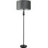 Marissa Stacked Ball LED Floor Lamp - Grey, Velvet