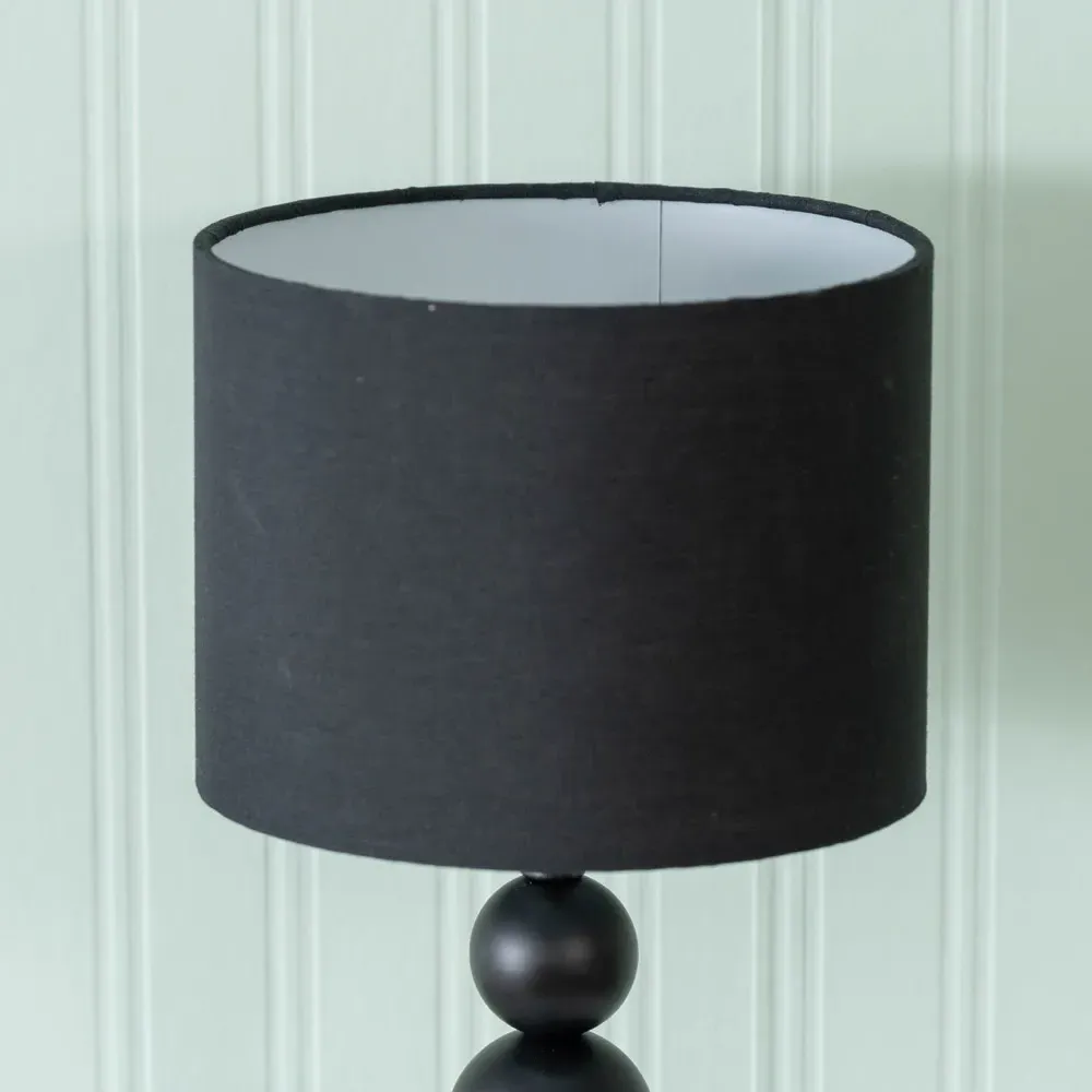 Marissa Stacked Ball Touch Table Lamp - Black