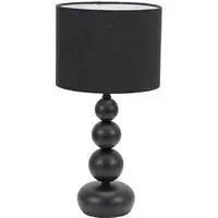 Marissa Stacked Ball Touch Table Lamp - Black