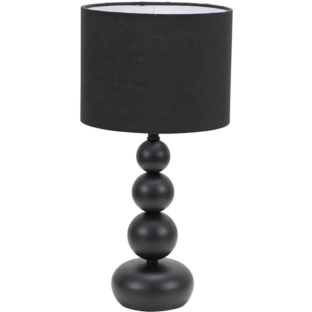 Marissa Stacked Ball Touch Table Lamp - Black image