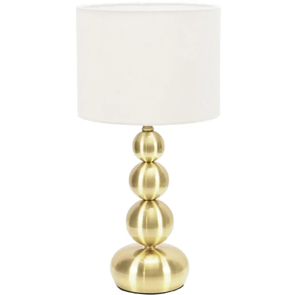 Marissa Stacked Ball Touch Table Lamp - Gold image