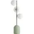 Marlow 3-Way Globe LED Table Lamp - Green, Glass