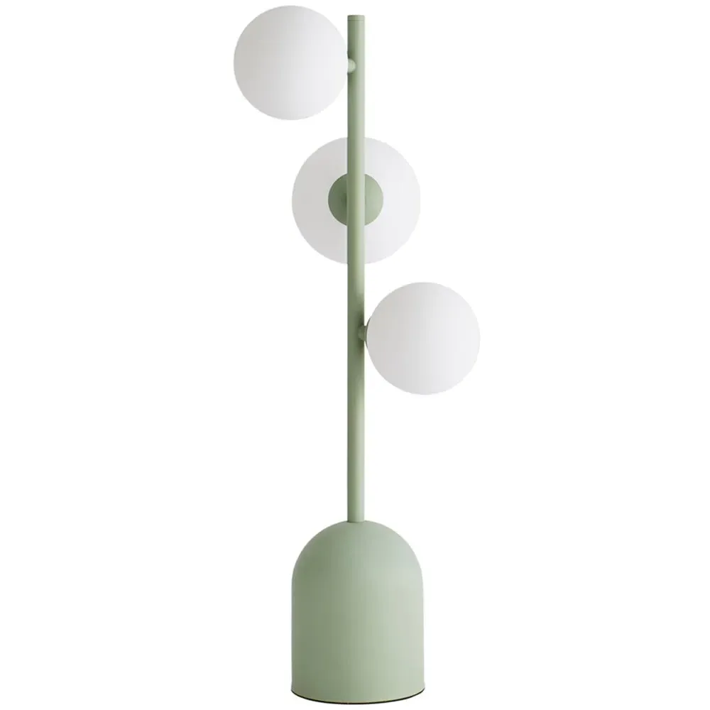 Marlow 3-Way Globe LED Table Lamp - Green, Glass