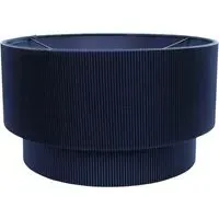 Mason 2 Tier Ruched Crinkle Lamp Shade - Blue, Cotton