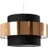 Matildo Halo Ceiling Pendant Lamp Shade - Black, Copper
