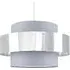 Matildo Halo Ceiling Pendant Lamp Shade - Grey, Chrome