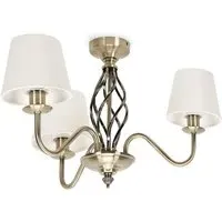 Memphis Barley Twist LED Ceiling Lamp - Gold