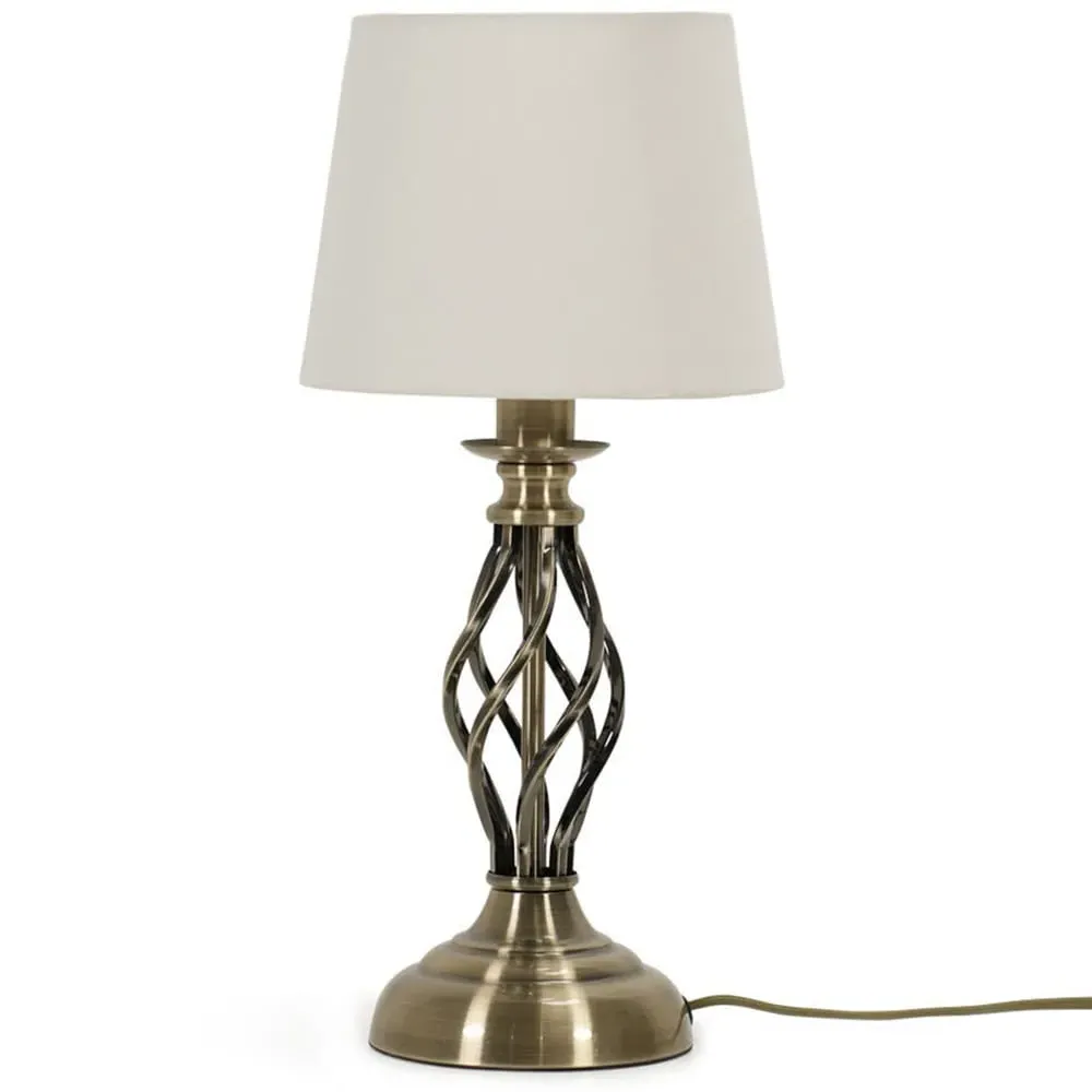Memphis Barley Twist LED Table Lamp - Gold image