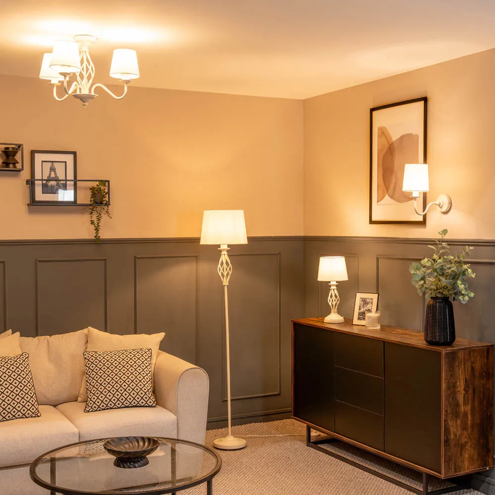 Memphis LED Wall Light - Cream, Metal