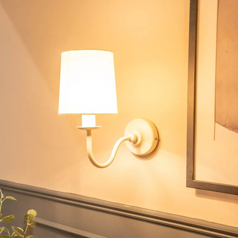 Memphis LED Wall Light - Cream, Metal