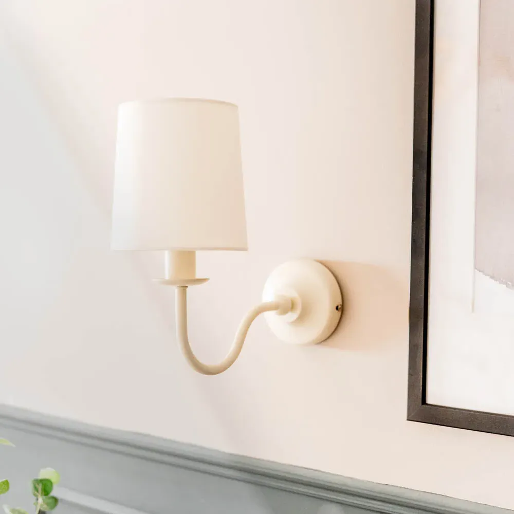 Memphis LED Wall Light - Cream, Metal