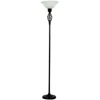 Memphis Twist Floor Lamp - Black
