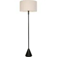 Mitch Triangle Floor Lamp with LED - Black, Boucle