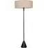 Mitch Triangle Floor Lamp with LED - Black, Linen