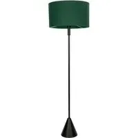 Mitch Triangle Floor Lamp with LED - Green, Wood