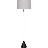 Mitch Triangle Floor Lamp with LED - Grey, Wood