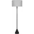 Mitch Triangle Floor Lamp with LED - Grey, Wood